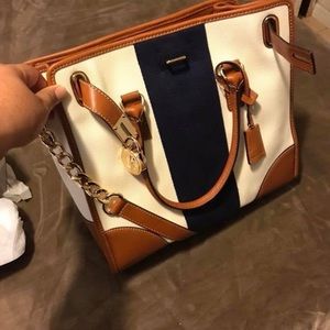 Michael Kors Hamilton Mono Stripe LG never used